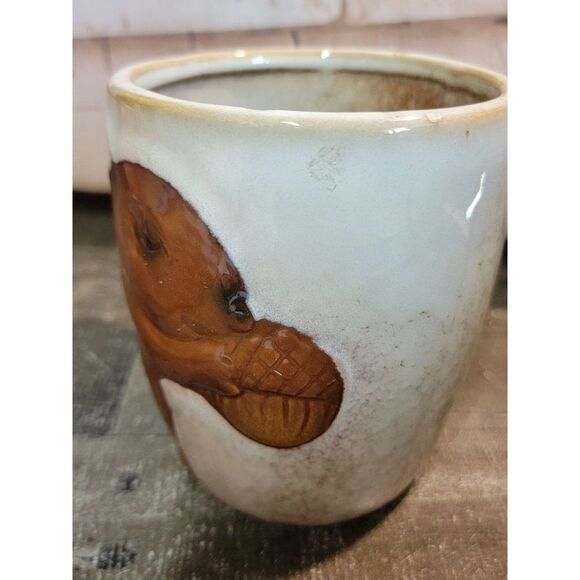 Pier 1 ceramic squirrel mug AS IS fall home decor - Picture 3 of 8